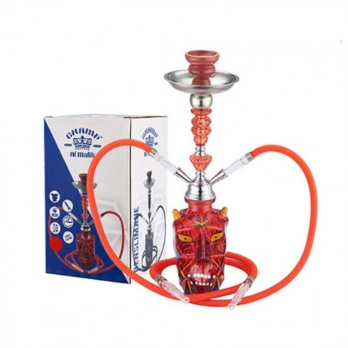 Champ shisha in vetro 45 cm benslimane rosso