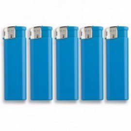Ciao accendino piezoelettrico ricaricabile solid blue