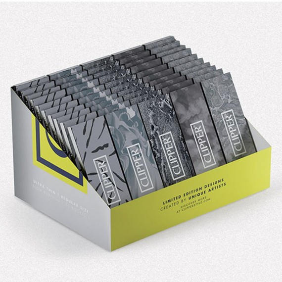 Clipper 50 kurze Zigarettenpapiere Einzelfenster silver