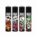 Clipper accendino large skulls in flowers