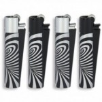 Clipper accendino metal large psyco silver
