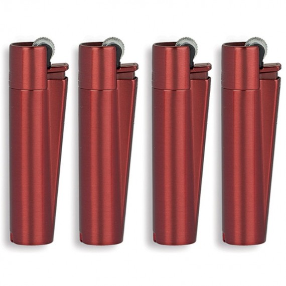 Clipper accendino metal large red