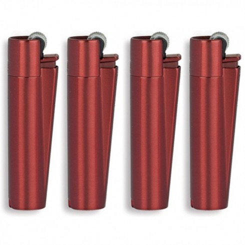 Clipper accendino metal large red